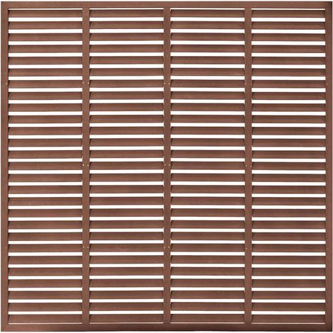 Maison Exclusive - Lamellenzaun WPC 180x180 cm Braun (1/5)