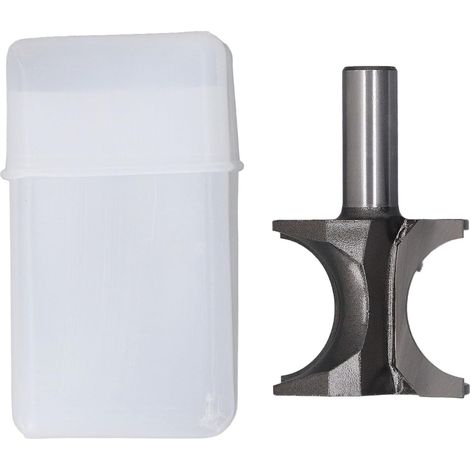 Fraise à toupie à nez arrondi, tige de 1/2 po, diamètre de bille de 1 1/4 po, roulement demi-rond en acier tungstène pour le travail du bois (1/5)