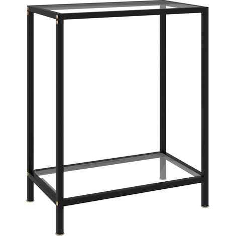 Table console-Table d'entrée Transparent 60x35x75 cm Verre trempé 519434 (1/5)