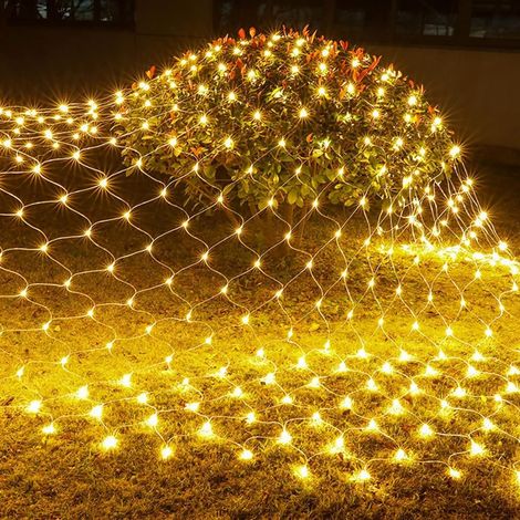 Filet lumineux de Noël blanc chaud à 320 LED, guirlande lumineuse étanche amovible de 3 x 3 m, décoration d'arbre de fête de Noël, pendentif décoratif (1/5)