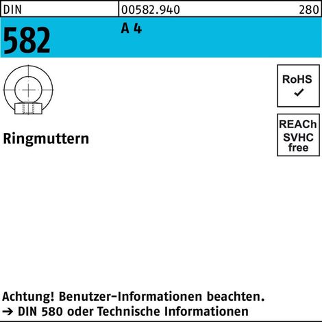 Ringmutter DIN 582 M24 A 4 1 Stück (1/2)
