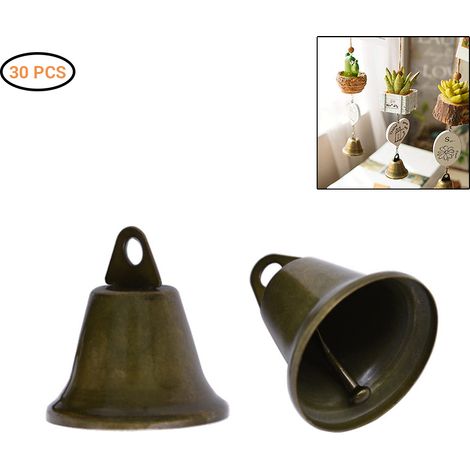 30 Clochettes Vintage en Bronze 38mm pour Projets DIY et Créations Artisanales