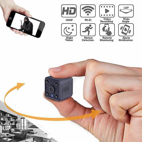mini Camra - Mini Camra Portable 1080p Wifi Full Hd Nanny Pet Office Sports Garage Home Surveillance Camera Auto Ir Night Vision Motion Detection (1/4)