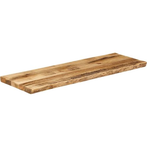 Dessus de table Dessus de bureau Plateau de table bord vivant 120x40x2,5 cm bois de manguier brut (1/5)