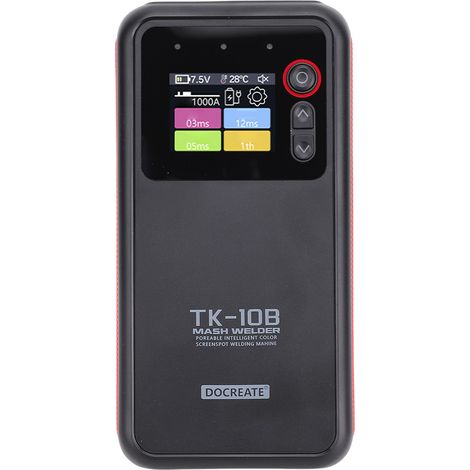 Soudeuse par points à batterie avec écran de 1,8 pouces, batterie de 5 000 mAh et puissance réglable machine de soudage par points portable pour tôles en fer, acier et nickel de 0,1 à 0,25 mm (1/5)