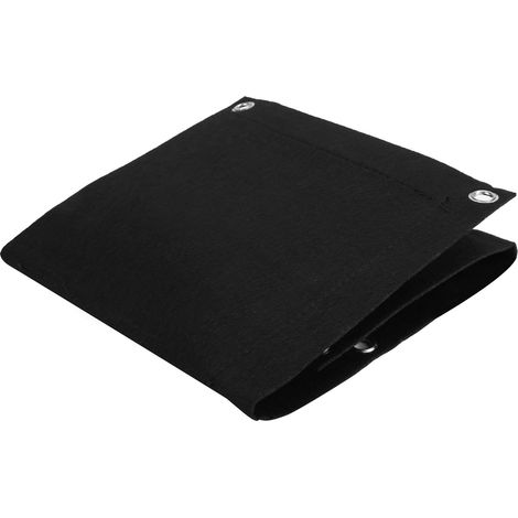 [Wandmontierte Pflanztasche] + [3 Taschen] + [Filz, 59 x 22 cm, schwarz, 5 Stück] (1/5)