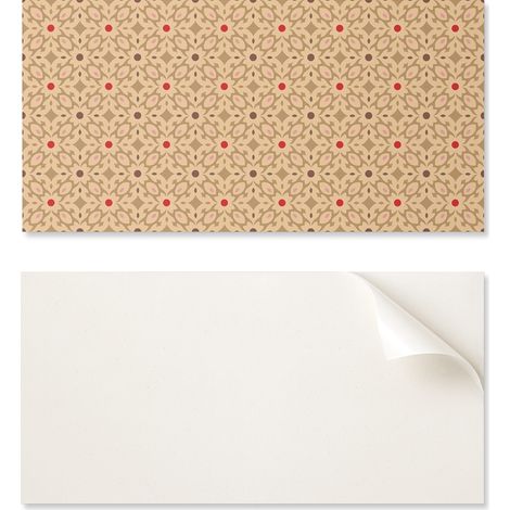 Ensemble de carreaux de vinyle auto-adhésifs à motif floral en grille 10x40x20 cm (1/5)