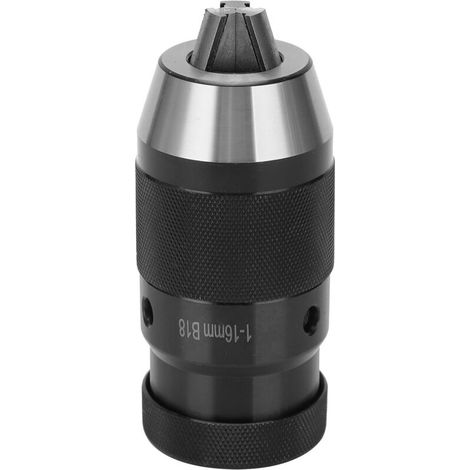 Mandrin de perceuse sans clé 1-16mm auto-serrant en acier rapide pour tour et outils de quincaillerie (1/5)
