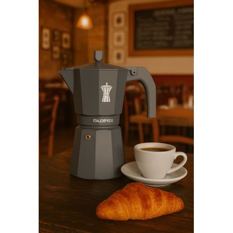 Caffettiera italiana - PEZZETTI - ITALEXPRESS - Alluminio - 6 tazze - Blu (1/3)