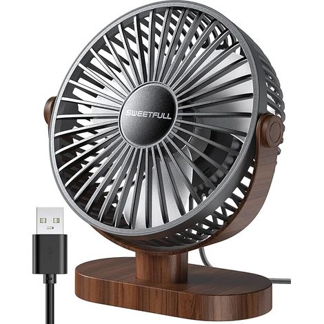Ventilateur de table portable silencieux à 3 vitesses (1/5)