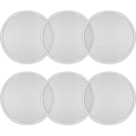 6 pièces pizza plateau 12in pizza grille antiadhésif pizza plaque four température pizza maille plaque cuisson (1/5)