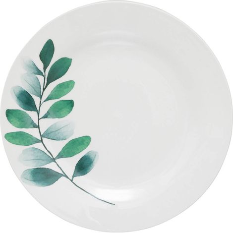 Set aus 6 flachen Tellern mit Pflanzenmuster D27 - Sg secret de gourmet