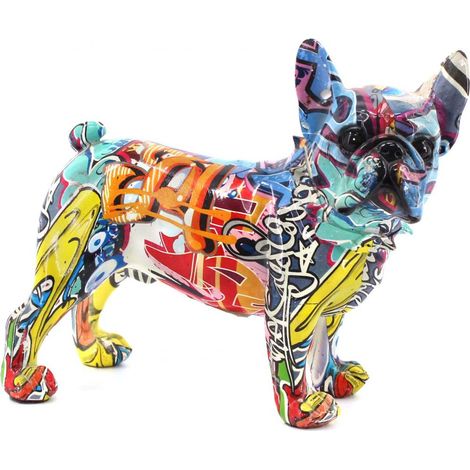 Signes Grimalt Figura De Perro Figuras Figura Bulldog Frances Animales Multicolor 10x23x20cm 25299