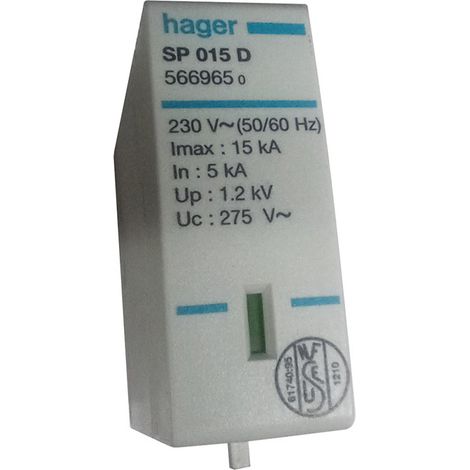 Cartouche 15KA 275V pour parafoudre débrochable (SP015D) (1/2)