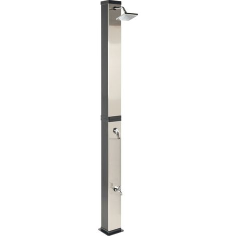 Freestanding Outdoor Solar Shower BUENOS Black