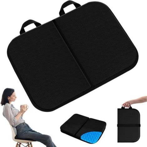 Coussin Siège Gel - Épaisseur 5 cm - Pour Avion Bureau Maison Longue Assise - 1 Pièce (1/4)