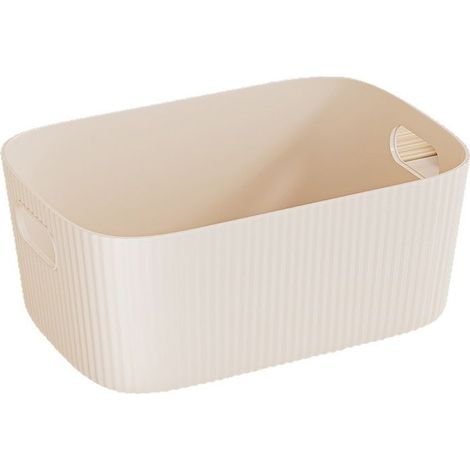 Desktop storage box cosmetic sundries snack basket rectangular finishing small box household plastic storage box. (1/4)