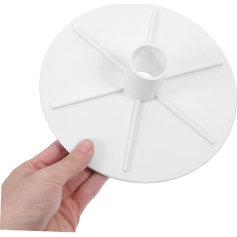 Plaque de Recouvrement pour Skimmer de Piscine Abs Blanc Adaptateur pour Aspiration, Installation Simple, Entretien de Piscine, Compatible (1/5)