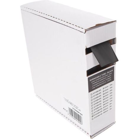 Gaine Thermorétractable - Diamètre Avant Rétraction 20 0mm - Rapport 2 1 - Température De Rétraction 90°C - Polyoléfine - Noir - 5m (1/3)