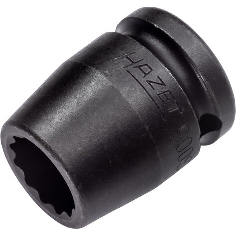 Hazet Schlag-Maschinenschrauber Steckschlüsseleinsatz 900SZ-16, 1/2 (12,5 mm) Vierkant hohl, Außen Doppelsechskant-Tractionsprofil, SW 16 mm (1/4)