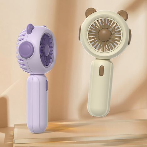 Tragbarer Ventilator mit USB-Anschluss und Aufladung – Kleiner, batteriebetriebener Ventilator mit 3 Geschwindigkeitsstufen, ideal für Reisen und Büro. (1/3)