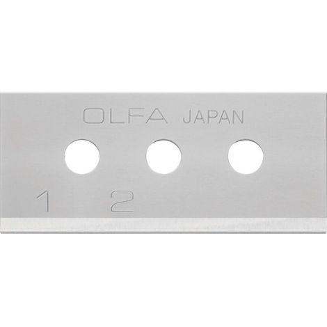 Lames OLFA, lot de 10, en acier, 40 x 17,8 x 0,4 mm, utilisables en 4 positions (1/3)