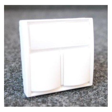 Enjoliveur pour prise double RJ45 infra+ blanc polaire 45x45mm ALTIRA