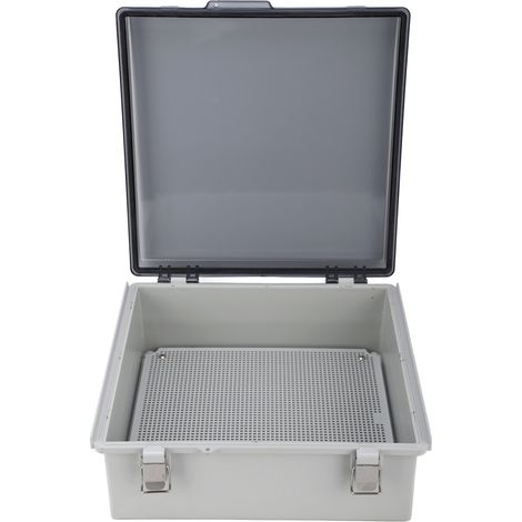 Boîte de jonction avec couvercle transparent à boucle en acier inoxydable, étanche IP67 (1/5)