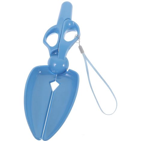 Scissor-Shaped Pet Poop Scoop, 1 Piece, Blue (1/5)