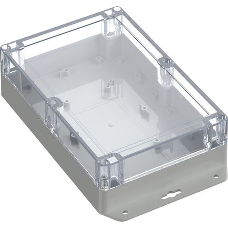 TRU COMPONENTS 6U07211406737 TC-13865332 Industrie-Gehäuse 243.5 x 141.5 x 60.1 ABS-PC Lichtgrau, (1/2)
