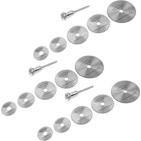 Lot de 3 lames de scie en acier rapide pour le travail du bois, accessoire pour meuleuse électrique (1/5)