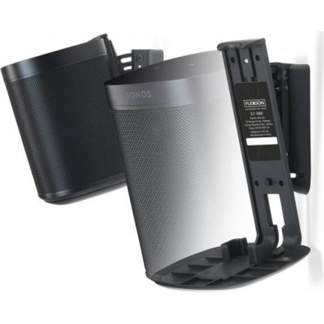 FLEXSON- Support mural Sonos ONE/ONE SL/PLAY:1 -noir, paire (FLXS1WM2021)