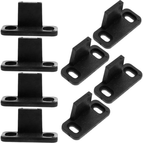 8 pièces guide de sol pour porte coulissante, noir (1/5)