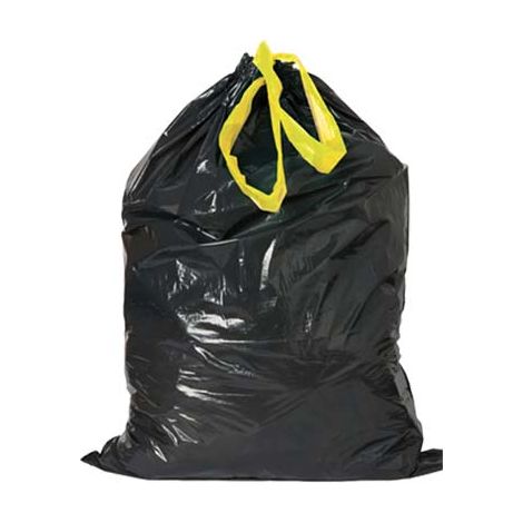 SACCO IMMONDIZIA CASA + MANIGLIE - NERO CM 55X65 CF=PZ 15- 60 confezioni
