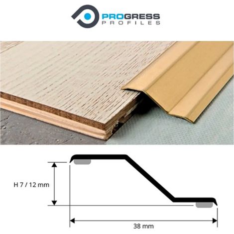 PASSATOIA ADESIVA A GRADINO "Z" OTTONE CM.103 PROGRESS PROFILES