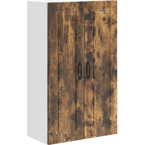 Maison Exclusive - Armario de Pared PORTO Roble ahumado 60 x 31 x