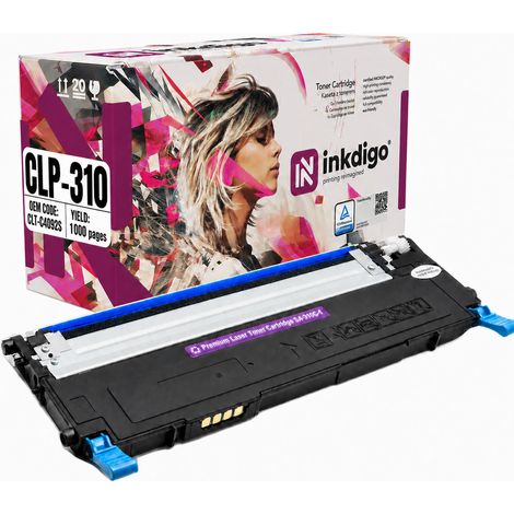 Toner Inkdigo CLT-C4092S compatibile con Samsung CLP-310, CLX-3170FN, CLP-315, certificato TÜV. (1/5)