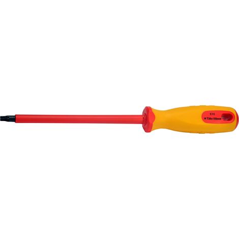 SW-Stahl 33100L-T30 Schraubendreher VDE I Schraubendreher mit T-Profil T30 x 150 mm I Elektriker Werkzeug I Elektro Schraubendreher
