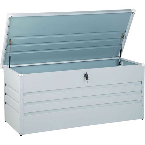 Aufbewahrungsbox CEBROSA 132 cm 62 cm Hellgrau