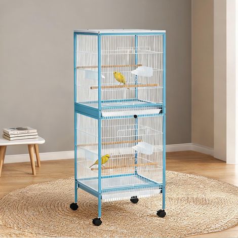 Cage pour oiseaux en acciaio Legno misto 51,5 x 50 x 140 cm (1/5)