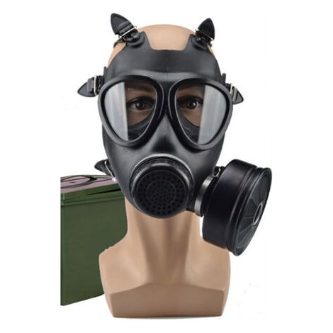 Masque de protection anti-chimique – Filtre haute efficacité pour gaz toxiques – Housse en gel de silice – Ajustement hermétique (1/3)