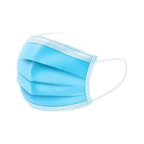 Mascherine protettive monouso a 3 strati, blu, confezione da 50 pezzi. (1/2)