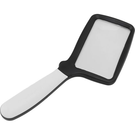 Faltbare, handliche Leselupe mit Licht, 5 LEDs, 3-fach vergrößert, rechteckige Leselupe mit dimmbarer LED für Senioren (1/5)