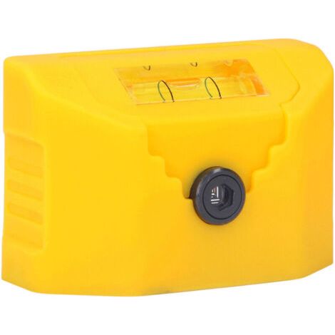 Pair Marqueur Laser Multifonction 120° avec Niveau à Ligne Croisée, Angle Large, Mini et Pile Intégrée Jaune