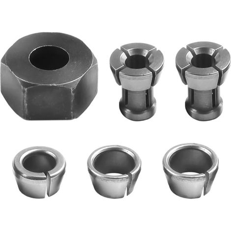 Juego de 6 mandriles M17 con adaptadores de 6/6,35/8/9,5/10 mm para máquina de corte (1/5)