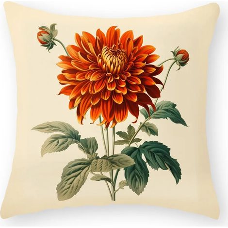 Housse De Coussin Coton Linen - Double Face - Pour Canapé Chaise Lit Voiture Intérieur Extérieur - 40x40 cm (1/5)