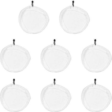 Lot de 8 lingettes de nettoyage en microfibre pour nettoyeur vapeur H2O X5 et balai à franges.