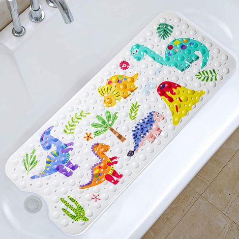 Tapis de bain antidérapant 100 x 40 cm, tapis de bain antidérapant avec 200 ventouses (1/5)