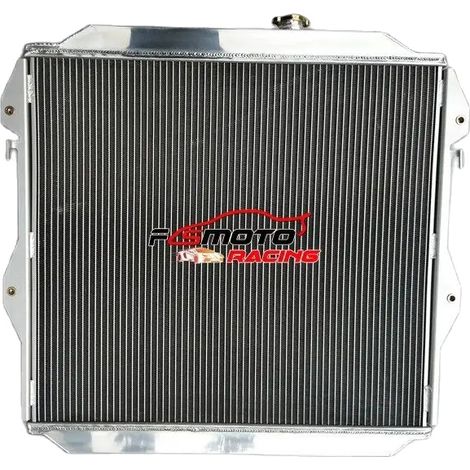 Radiateur en aluminium, taille du noyau 640mm x 575mm x 42mm, taille totale 720mm x 680mm x 60mm, diamètre d'entrée/sortie 38mm, nombre de rangées 2, bouchon de radiateur inclus (1/5)