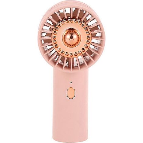 Neuer Handheld-USB-Ladeventilator, Handheld-Ventilator, tragbarer Desktop-Ausdauerventilator, Rosa (1/5)